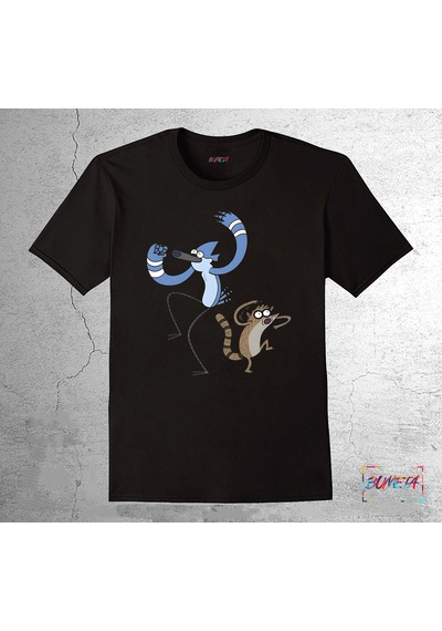 Bumeta Regular Show Sürekli Dizi Mordecai Rigby Dans Çocuk Tişört 3043s 001