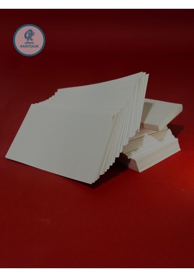Orbak Kağıtçılık 6  x  14,5 Cm 50 Adet Makrome Davetiye Nişan Nikah Organizasyon Toka Kartı Için Bristol Kuşe Karton