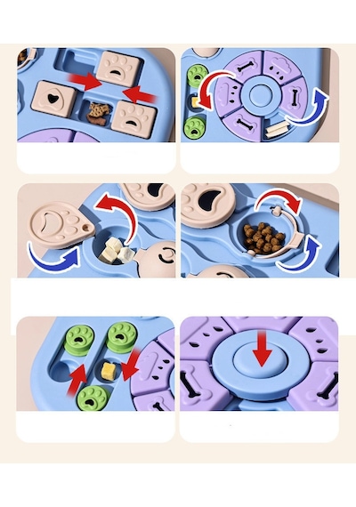 Tineke Paw Pro Köpek Zeka Oyuncağı Ödül Mamalı İnteraktif Puzzle Aktivite Ve Eğitim Oyuncağı Mav