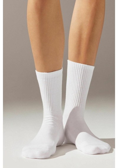 Ozzy Socks 6 Çift Logosuz Beyaz Dikişsiz Pamuklu Tenis Unisex Soket Çorap Beyaz