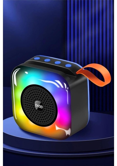 Çeşithane Kp-561 Rgb Işıklı Taşınabilir Mini Ses Bombası - Bluetooth Hoparlör, Fm Radyo Özellikli Ve