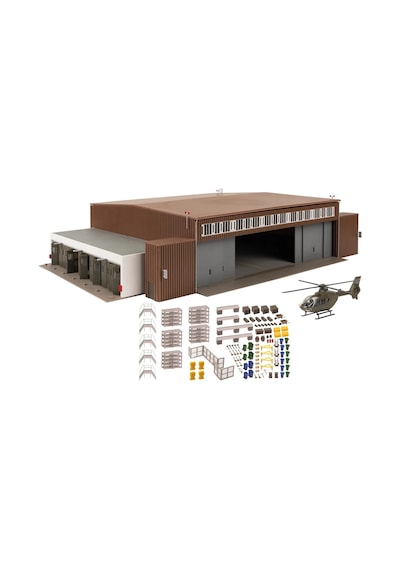 Faller 144111, 1/87 Helikopter Hangarı Plastik Maketi