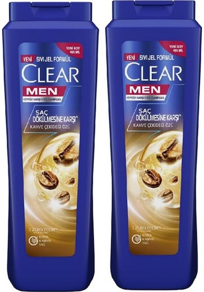 Men Kepeğe Karşı Etkili Şampuan Saç Dökülmesine Karşı Kahve Çekirdeği Özü 350 Ml X2 Adet