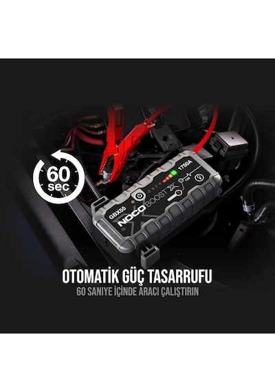 Noco Gbx55 12V 1750Amp Ultrasafe Lityum Akü Takviye +  Powerbank