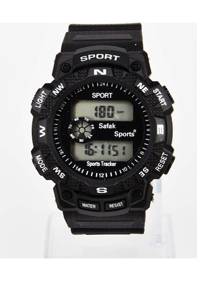Erkek Su Geçirmez Spor Siyah Alarm Kronometre Şafak Sayar Outdoor Dayanıklı Asker Kol Saati Erkek Su Geçirmez Spor Siyah Alarm Kronometre Şafak Sayar Outdoor Dayanıklı Asker Kol Saati