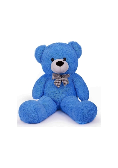 Papyonlu Sevimli Peluş Şaşkın Ayı 80 Cm - Sevgiliye Özel Hediye Boz