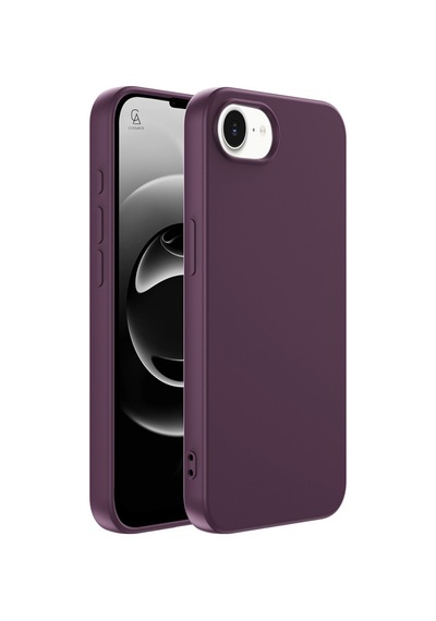 Apple iPhone 17e Uyumlu Içi Kadife Lansman Kılıf Ve Temperli Cam Ekran Koruyucu Koyu Mor