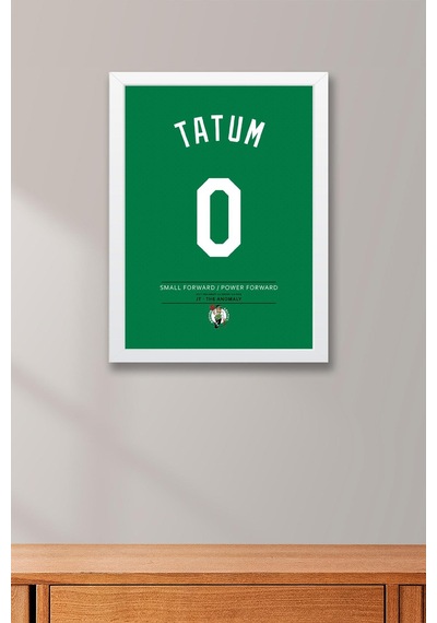 Jayson Tatum Forma Çerçeveli Tablo - Nba Boston Celtics Jersey