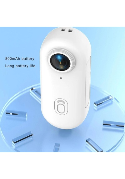 1080p Mini Aksiyon Kamerası Hd Spor Kamerası, Dijital Görüntü Sabitleme, Otomatik Pozlama Beyaz