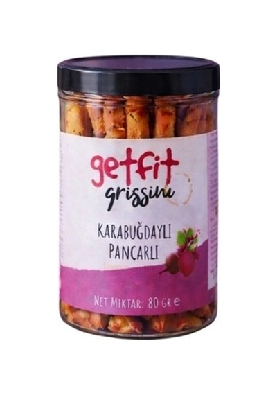 Glutensiz Ürünler Atölyesi Getfit Get Fit Karabuğdaylı Pancarlı Grissini 80 G