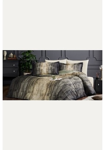 Özdilek Verde Çift Kişilik Soft Life Saten Nevresim Takımı
