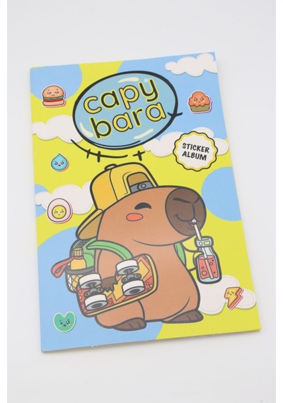 Capy Bara Sticker Albüm Çok Renkli