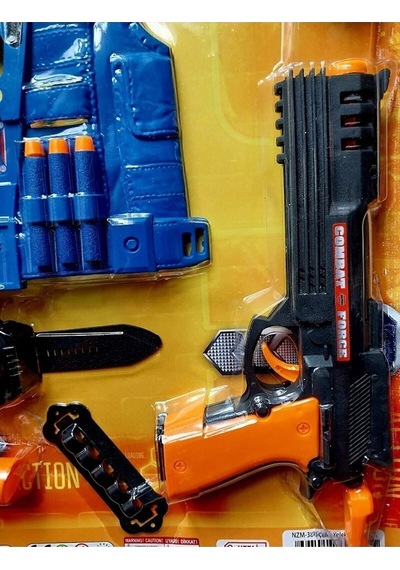 Can Yelekli Polis Seti 14 Parça Oyuncak Koruma Gözlüğü Nerf Mermili Saat Dürbün