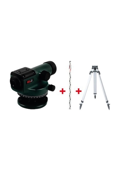 Kl Pro Klon3200 32x Optik Nivo Set 5 Metre Mira + Tripod
