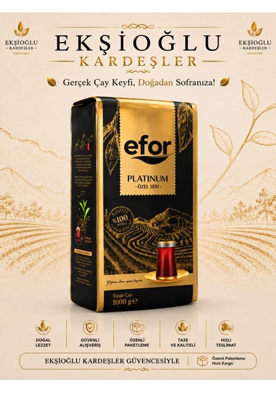 Efor Platinum Siyah Çay 1000 G