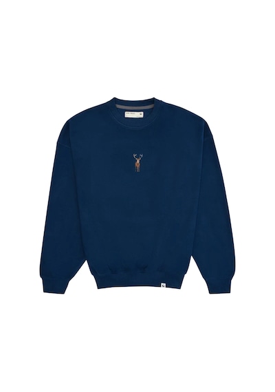 WWF Geyik Sweatshirt İndigo Mavi