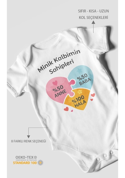 Morivokids Aileye Özel Kısa Kollu Bebek Body %100 Pamuk Beyaz
