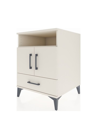 Kronos Komodin 3 Raflı Tek Çekmeceli 2 Kapaklı 60x59x80 Aytaşı-aytaşı Aytası