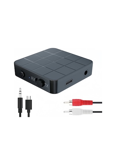 Polham Bluetooth 5.0 Ses Alıcı Ve Verici Rx/tx Tv İçin Kablosuz Kulaklık Adaptörü 3.5mm & Rca Destekli