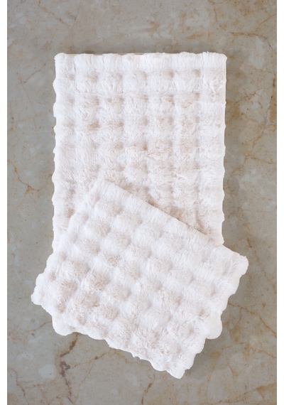 Elart Toffy Paspas Takımı 60x100 Cm Krem Krem