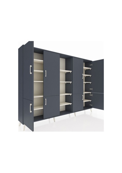 Arges Dolap 14 Raflı 8 Kapaklı 220x30x163 Antrasit-antrasit/aytaşı Antrasıt/aytası - Antrasıt Arges Dolap 14 Raflı 8 Kapaklı 220x30x163 Antrasit-antrasit/aytaşı Antrasıt/aytası - Antrasıt