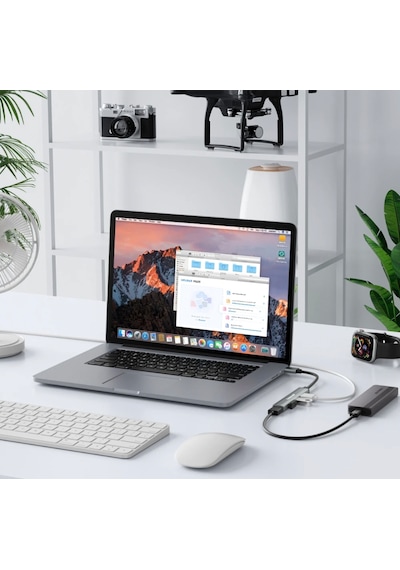Lemorele 4'in 1'i Hub Çoklayıcı Type-c Girişli 4 Port 3.0 480mbps