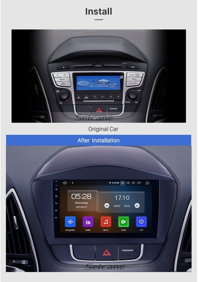Hyundaı Ix35 2010-2015 Multimedya Navigasyon Usb Kamera Carplayer 4 Ram Uyumlu
