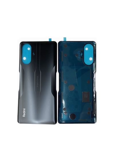 Xiaomi Redmi K40 Gaming Arka Pil Batarya Kapağı Cam M2012K10C M21 - 022310000160-Siyah