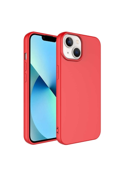 Apple Uyumlu iPhone 14 Tchs Mara Lansman Kılıf-kırmızı Kirmizi Kırmızı