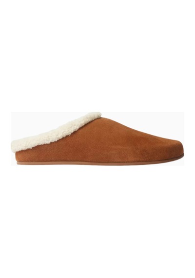 Camp Jeffrey Campbell Kadın Süet Ve Shearling Astarlı Sabo Terlik, Rahat Günlük Tasarım Kahverengi