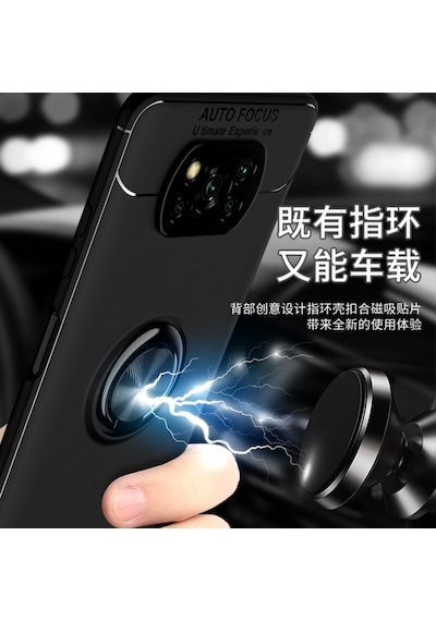 Xiaomi Poco X3 Nfc Kilif Lens Yüzüklü Tam Korumali Silikon Kapak 464176516