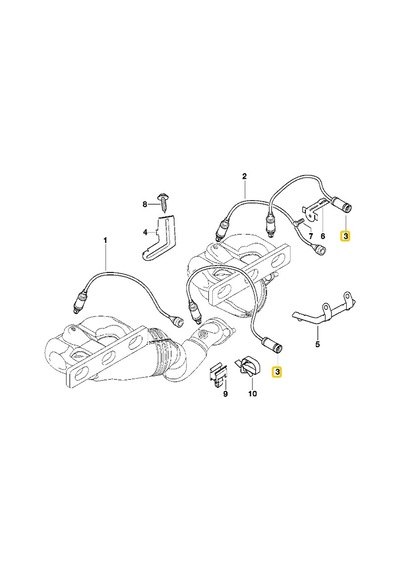 Bmw Uyumlu M52 M54 Motor Bosch - Ngk Oksijen Sensörü 11781433940