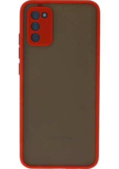 Newface Samsung Galaxy Uyumlu A03s Kılıf Montreal Silikon Kapak Glblseme - 98 - Kırmızı