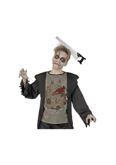 Kafaya Saplanmış Halloween Kanlı Testere Şaka Tacı Diğer