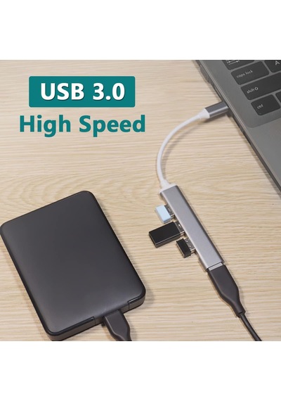 Lexroo 4'ü 1 Arada Usb C Adaptörü, 4 Usb 3.0 Bağlantı Noktası