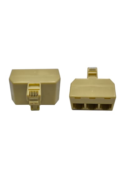 Rj11 3'lü Telefon Çoklayıcı Splitter 6p4c Telefon Jakı Çoklayıcı