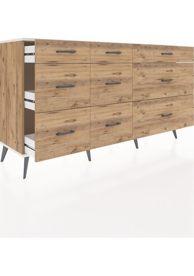 Hyperion Konsol 9 Çekmeceli 176x44x99 Çam-aytaşı/çam Çam-aytaşı/çam