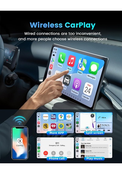 Carlinkit Mini Se Pro Kablosuz Carplay Adaptörü/kablosuz Android Oto Adaptörü, Yüksek Dereceli Dayan Sku: Smgstk96a020bf0b