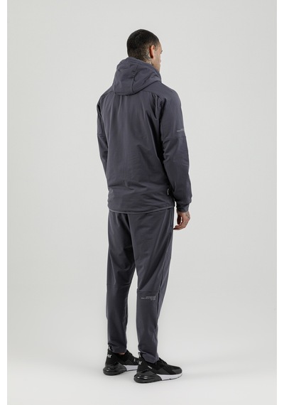 Airlife Sportswear Tam Boy Fermuarlı Erkek Kapüşonlu Eşofman Takımı Titanyum Antrasit