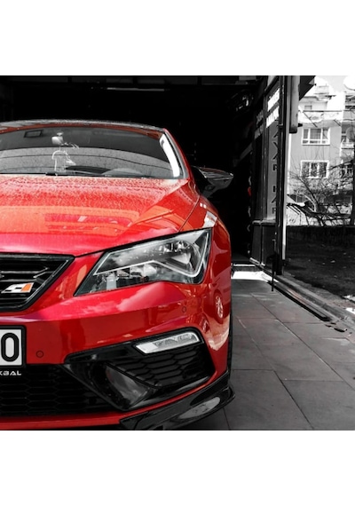 Sts Oto Aksesuar Seat Leon Mk3 Mk3.5 Batman Yarasa Ayna Kapağı Piano Black Abs Plastik (01)