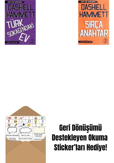 Türk Sokağındaki Ev Cep Boy + Sırça Anahtar Cep Boy + Okuma Sticker'ları