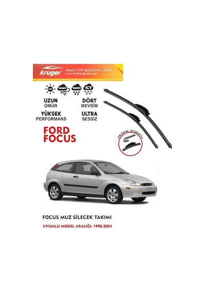Ford Focus Muz Silecek Takımı 1.6 Motor Hb Ve Sedan 1998-2004