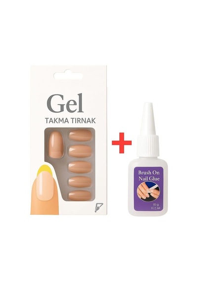 12 Adet Yumuşak Jel Takma Tırnak Seti, Kendinden Yapışkanlı Doğal Görünümlü Sahte Tırnaklar, Önceden Baz Katlı, Uç Astarı Hazır, Hediye 10g Fırçalı Nail Glue, Kolay Uygulama, Güçlü Ve Dayanıklı