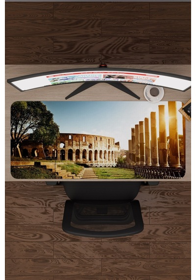 Roma İtalya V3 90x40 Xxl Gaming Kauçuk Kaymaz Taban Mouse Pad Fare Altlığı