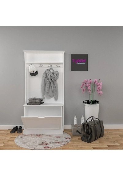 Firuze Portmanto Mdf Antrasit Firuze Portmanto Mdf Antrasit