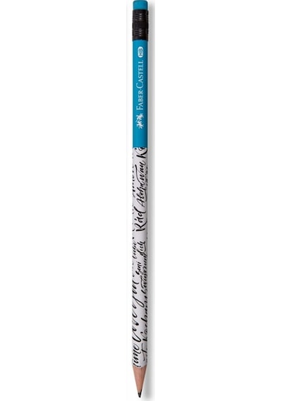 Faber Castell Silgili Caligraphy Kurşun Kalem-mavi Çok Renkli
