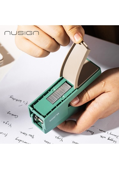 Nusıgn Zımba 20 Yaprak Kapasiteli 24/6-26/6 Uyumlu Yeşil Ofis Zımbası Seti