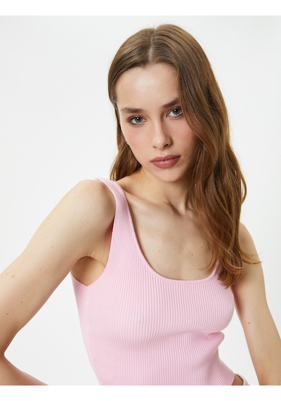 Koton Fitilli Atlet U Yaka Kalın Askılı Pembe 4sak30018ht 4SAK30018HT280