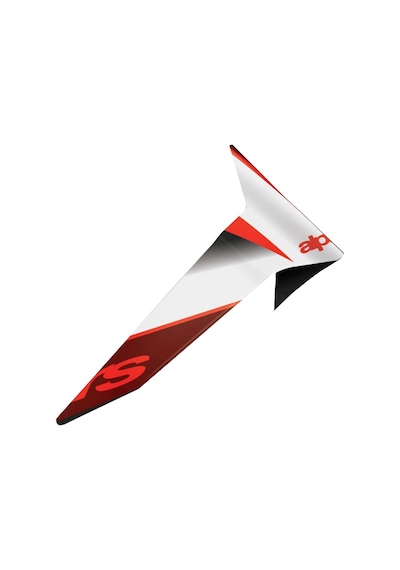 Alpinestars Supertech R10 Team Kask İçin Standart Spoiler Siyah Kırmızı Beyaz