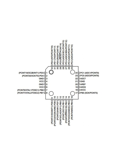 Atmega88pa-au Smd 8-bit 20mhz Tqfp-32